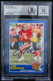 1989 Score #1 Joe Montana Auto San Francisco 49ers BAS Autograph 10  Image 1