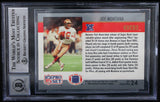 1990 Pro Set Super Bowl MVP's #24 Joe Montana Auto SF 49ers BAS Autograph 10  Image 2