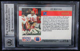 1990 Pro Set Super Bowl MVP's #16 Joe Montana Auto SF 49ers BAS Autograph 10  Image 2