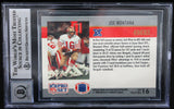 1990 Pro Set Super Bowl MVP's #16 Joe Montana Auto SF 49ers BAS Autograph 10  Image 2