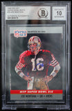 1990 Pro Set Super Bowl MVP's #19 Joe Montana Auto SF 49ers BAS Autograph 10  Image 1