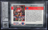 1990 Pro Set Super Bowl MVP's #19 Joe Montana Auto SF 49ers BAS Autograph 10  Image 2