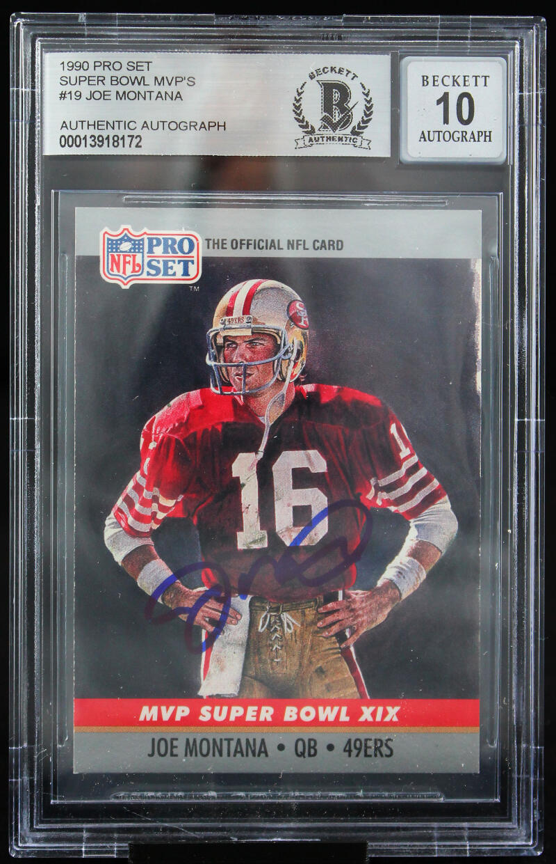 JOE MONTANA 1990 NFL PLAYER OF THE YEAR 1991 PRO SET CARD #3 SAN FRANCISCO  49ERS