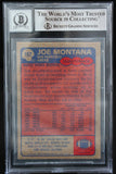 1985 Topps #157 Joe Montana Auto San Francisco 49ers BAS Autograph 10  Image 2