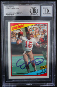 1984 Topps #359 Joe Montana Auto San Francisco 49ers BAS Autograph 10  Image 1