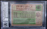 1984 Topps #358 Joe Montana Auto San Francisco 49ers BAS Autograph 10  Image 2