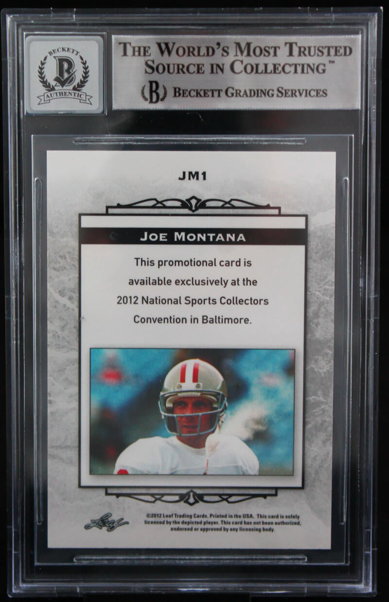 Joe Montana Autographed and Framed White 49ers Jersey