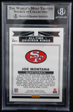 2019 Donruss All Time Gridiron Kings #6 Joe Montana 49ers Autograph Beckett Auth Image 2