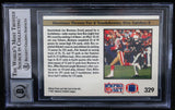 1991 Pro Set #329 Joe Montana Auto San Francisco 49ers BAS Autograph 10  Image 2