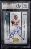 2004 Leaf Certified Materials #137 Joe Montana Auto Chiefs BAS Autograph 10  Image 1