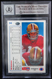 1991 Upper Deck #54 Joe Montana Auto San Francisco 49ers BAS Autograph 10  Image 2