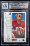 1991 Upper Deck #54 Joe Montana Auto San Francisco 49ers BAS Autograph 10  Image 2