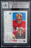 1991 Upper Deck #54 Joe Montana Auto San Francisco 49ers BAS Autograph 10  Image 2