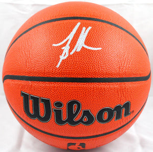 Mike Bibby Autographed Official NBA Wilson Basketball-Beckett W Hologram *Silver Image 1