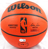 Mike Bibby Autographed Official NBA Wilson Basketball-Beckett W Hologram *Silver Image 3
