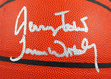 Magic Johnson/James Worthy/Jerry West Autographed Official NBA Wilson Basketball-Beckett W Hologram *Silver Image 2