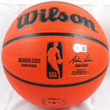 Magic Johnson/James Worthy/Jerry West Autographed Official NBA Wilson Basketball-Beckett W Hologram *Silver Image 4