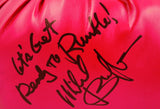 Michael Buffer Autographed Red Everlast Boxing Glove *Left w/Insc.- JSA W   Image 2