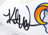 Kurt Warner Autographed St. Louis Rams Logo Football-Beckett W Hologram *Black Image 2