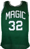 Magic Johnson Autographed Green Jersey #2-Beckett W Hologram *Black Image 3