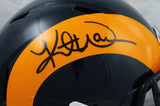 Kurt Warner Signed St. Louis Rams 81-99 Speed F/S Helmet-Beckett W Hologram *Black Image 2