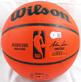 Magic Johnson/James Worthy Autographed Official NBA Wilson Basketball-Beckett W Hologram *Silver Image 4