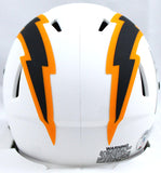 Austin Ekeler Autographed LA Chargers Lunar Speed Mini Helmet-Beckett W Hologram *Black Image 3