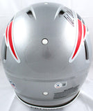 Wes Welker Autographed NE Patriots F/S Speed Authentic Helmet *Top-Beckett W Hologram *Black Image 4