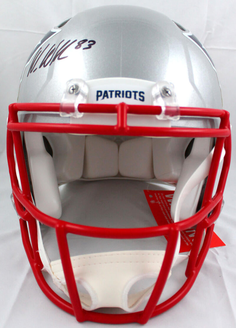 Wes Welker Autographed NE Patriots Speed Mini Helmet-Beckett W Hologra –  The Jersey Source