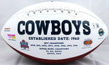 Roger Staubach Autographed Dallas Cowboys Logo Football w/SB MVP-Beckett W Hologram *Black Image 4