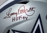 Roger Staubach/Tony Dorsett Signed Cowboys F/S Speed Helmet w/HOF-Beckett W Hologram *Black Image 2