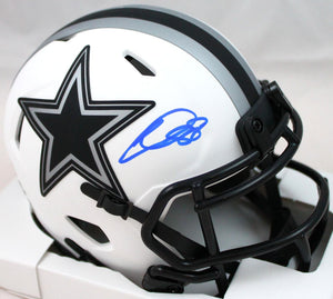 CeeDee Lamb Autographed Dallas Cowboys Lunar Speed Mini Helmet *Front- –  The Jersey Source