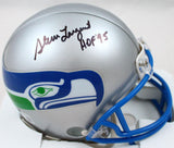 Steve Largent Autographed Seattle Seahawks 83-01 Mini Helmet w/HOF-Beckett W Hologram *Black Image 1