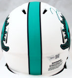 Jaylen Waddle Autographed Miami Dolphins Lunar Speed Mini Helmet-Fanatics *Teal Image 3