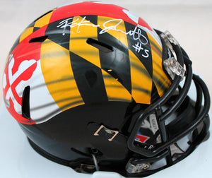 Rakim Jarrett Autographed Maryland Terps Speed Mini Helmet-Beckett W Hologram *White Image 1