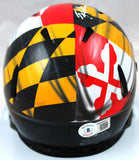 Rakim Jarrett Autographed Maryland Terps Speed Mini Helmet-Beckett W Hologram *White Image 3