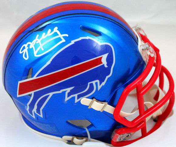 Jim Kelly Autographed Buffalo Bills Flash Speed Mini Helmet-Beckett W Hologram *White Image 1