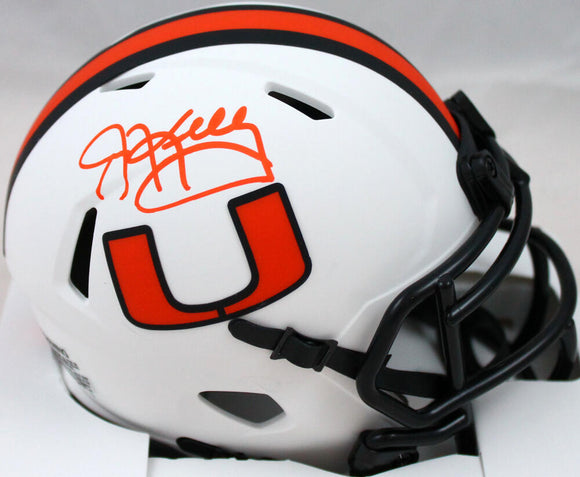 Jim Kelly Signed Miami Hurricanes Lunar Speed Mini Helmet-Beckett W Hologram *Orange Image 1