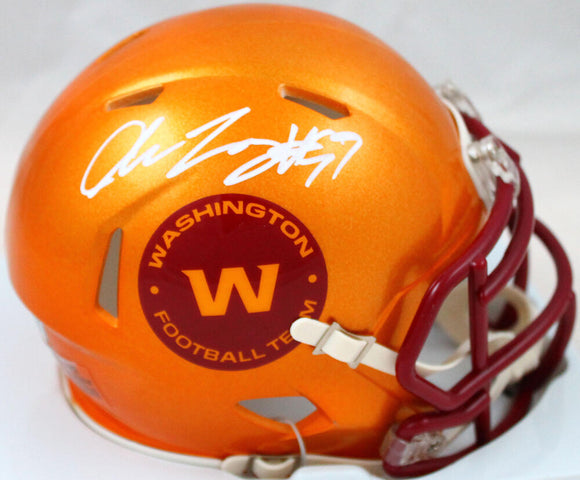 Chase Young Signed Washington Football Team Flash Speed Mini Helmet-Fanatics *White Image 1
