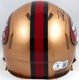 Frank Gore Autographed San Francisco 49ers 96-08 Speed Mini Helmet-Beckett W Hologram *Black Image 2