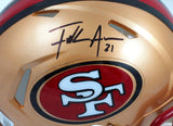Frank Gore Autographed San Francisco 49ers 96-08 Speed Mini Helmet-Beckett W Hologram *Black Image 3
