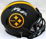 Najee Harris Autographed Pittsburgh Steelers Eclipse Speed Mini Helmet-Fanatics *Silver Image 1