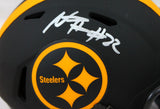 Najee Harris Autographed Pittsburgh Steelers Eclipse Speed Mini Helmet-Fanatics *Silver Image 2