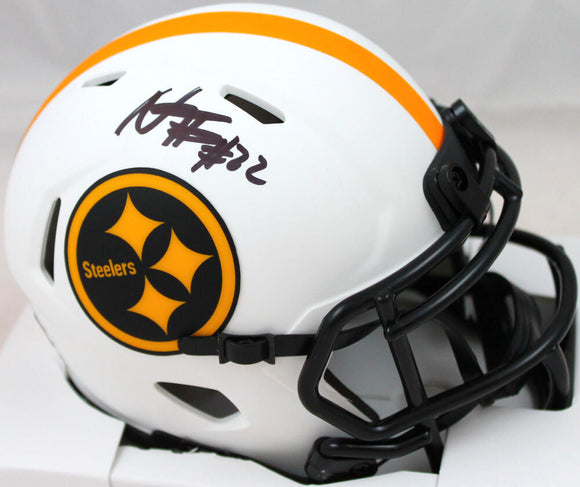 Najee Harris Autographed Pittsburgh Steelers Logo Football-Fanatics *Black