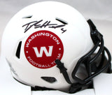 Taylor Heinicke Signed Washington Lunar Speed Mini Helmet-Beckett W Hologram *Black Image 1