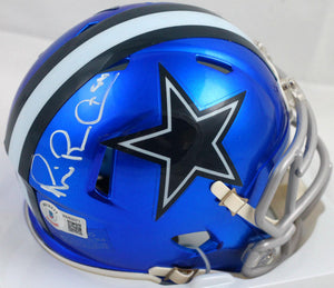 Michael Irvin Autographed Dallas Cowboys Flash Speed Mini Helmet- Beckett W Hologram*White Image 1