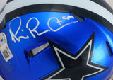 Michael Irvin Autographed Dallas Cowboys Flash Speed Mini Helmet- Beckett W Hologram*White Image 2