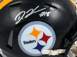 Diontae Johnson Signed Pittsburgh Steelers Speed Mini Helmet-Beckett W Hologram *Silver Image 2