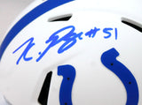 Kwity Paye Autographed Colts Lunar Speed Mini Helmet #-Beckett W Hologram *Blue Image 2