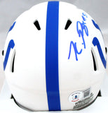 Kwity Paye Autographed Colts Lunar Speed Mini Helmet #-Beckett W Hologram *Blue Image 3
